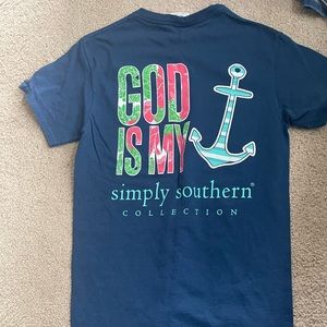 Dark blue Simply Southern t-shirt. Size small. Good condition.